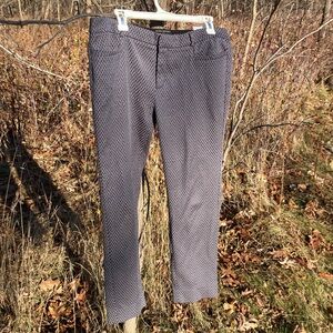 Banana Republic Geometric Pattern Dress Pants Sloan Fit (Ankle Length) Sz.12 EUC